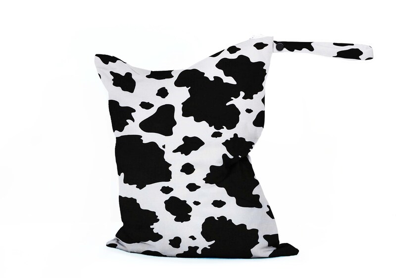 Cow Print Wet Bag in Four Sizes